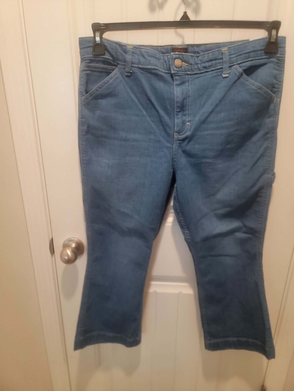 Lee Plus Size 18 Carpenter Crop Denim w/Signature Hammer Loop 23.5" Inseam